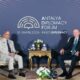 Antalya Diplomacy Forum Tayyib Erdogan and Shehbaz Sharif Meeting