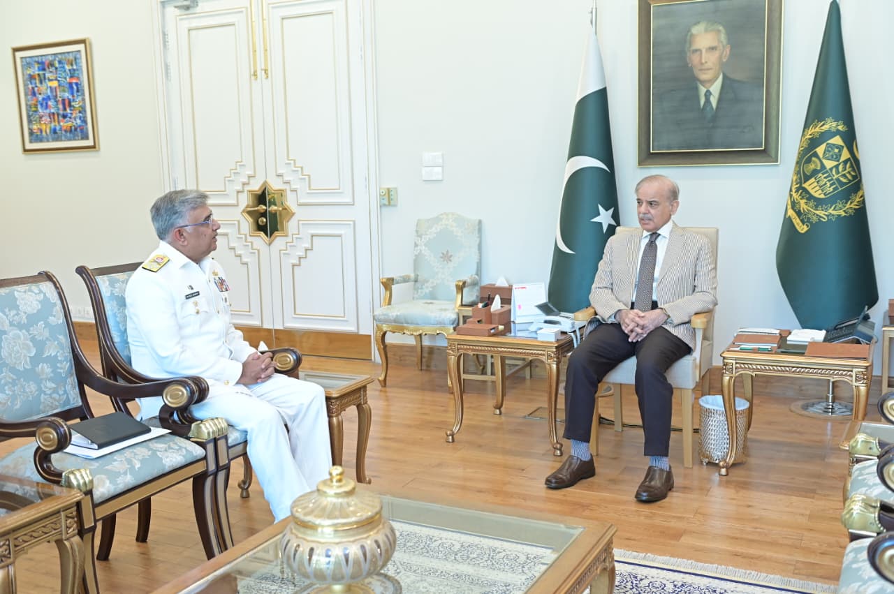 Naval chief and PM Shehbaz