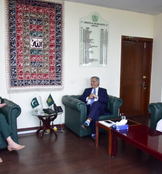Azam Nazeer Tarar with UK High Commissioner