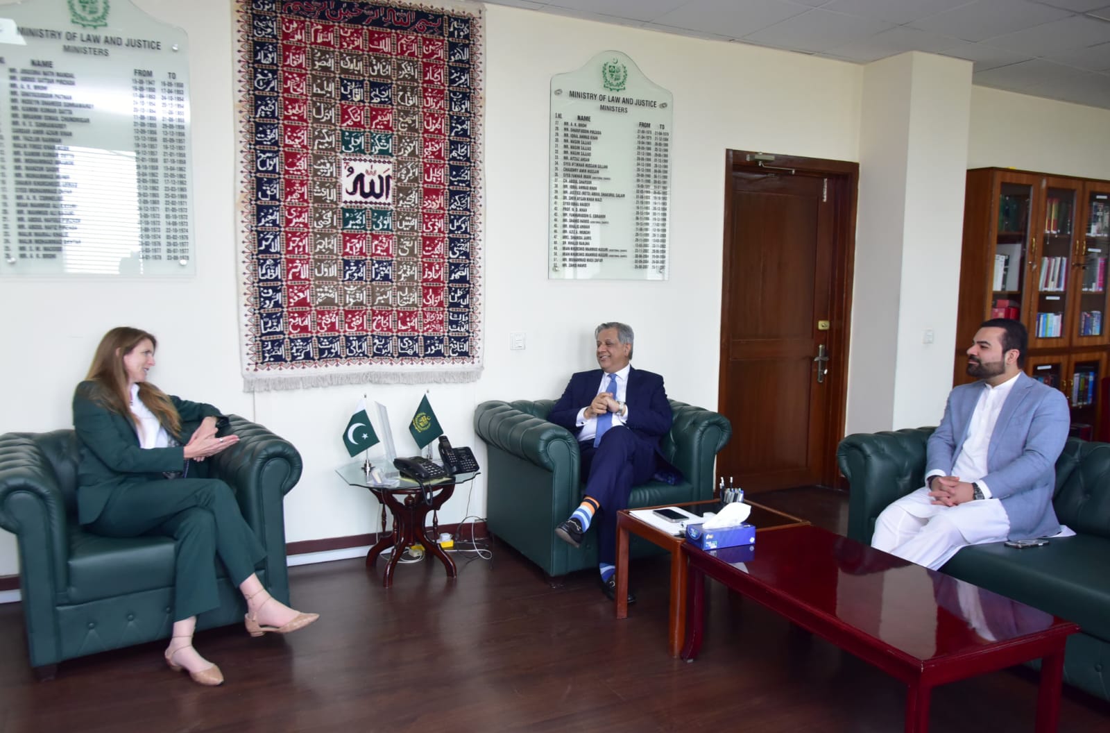 Azam Nazeer Tarar with UK High Commissioner
