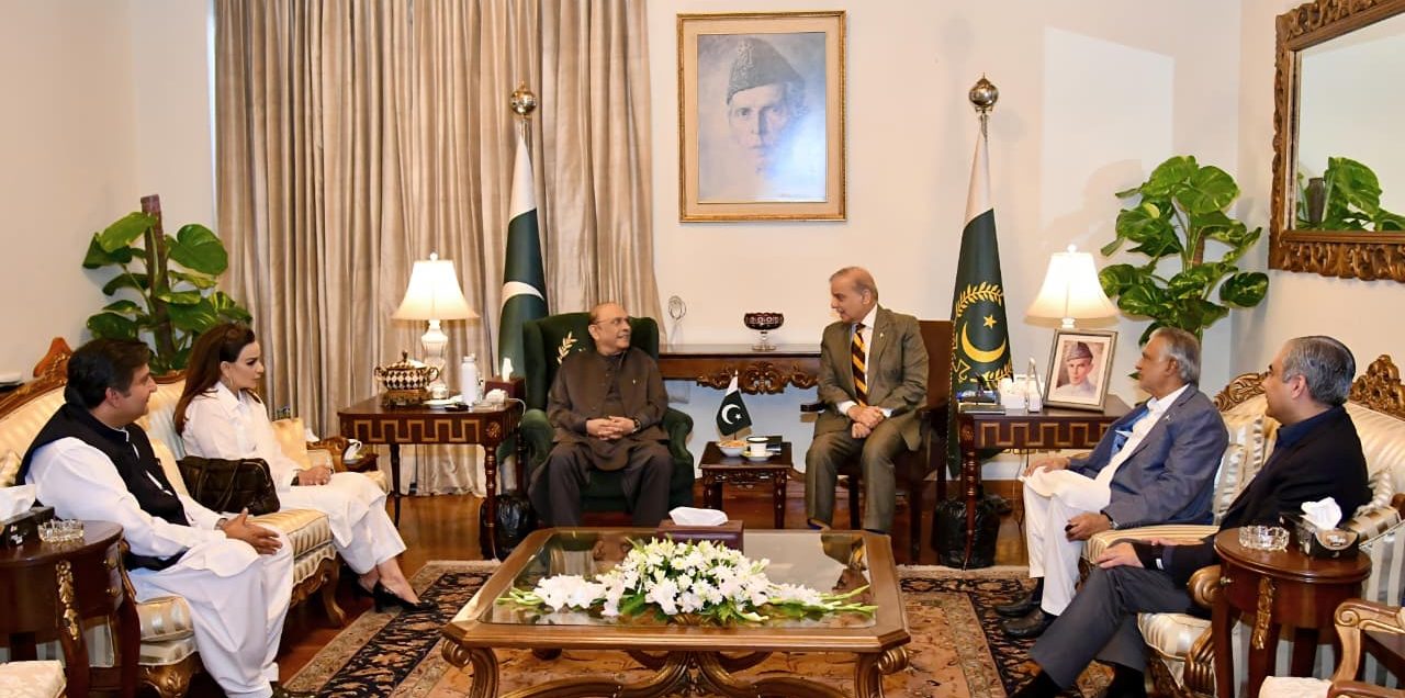 President Asif Ali Zardari, Shehbaz Sharif