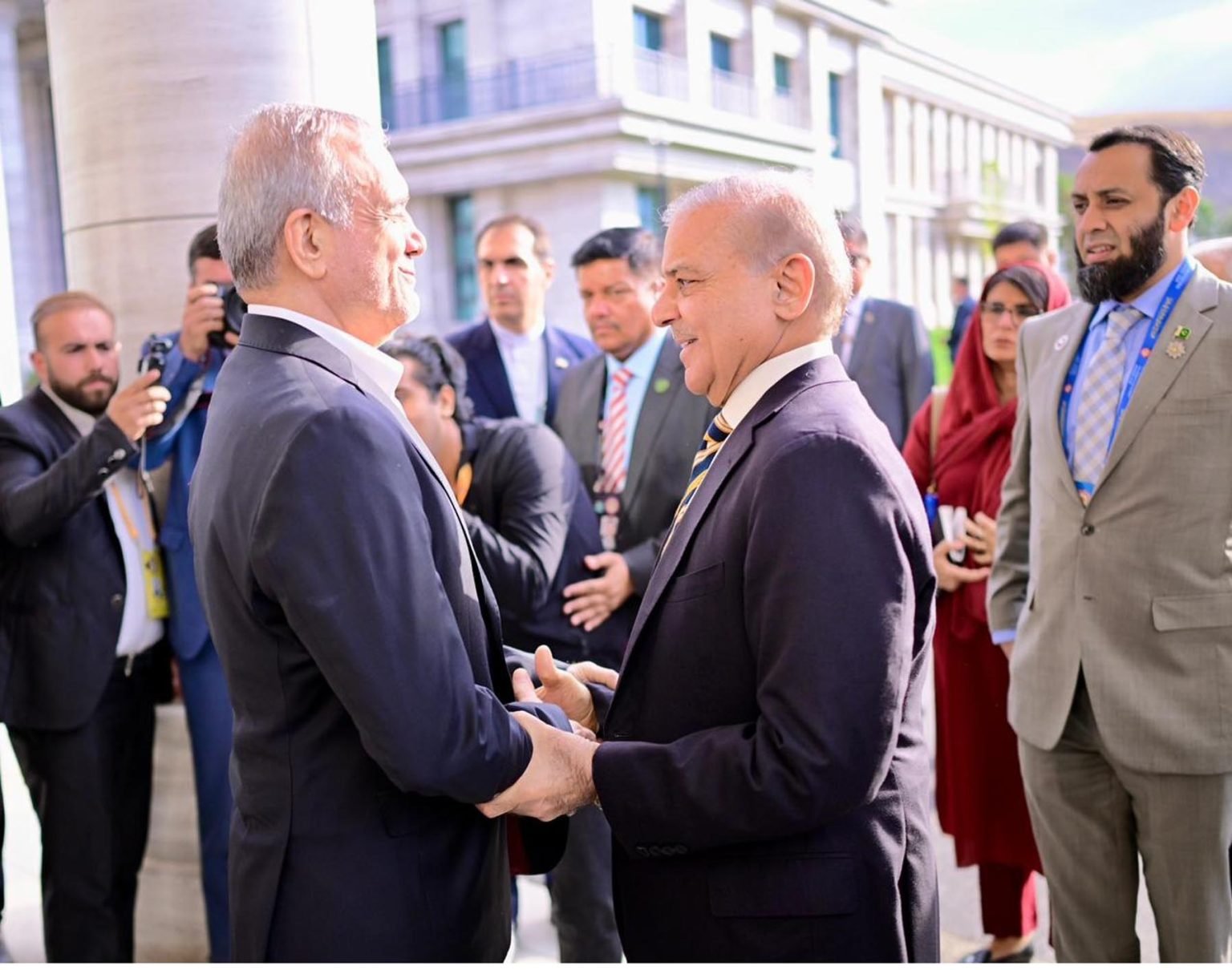 Shehbaz Sharif, masoud pezeshkian