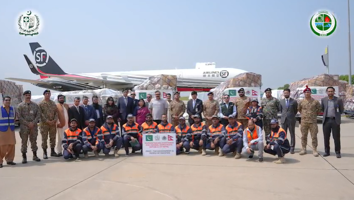 Pakistan dispatches humanitarian assistance to Nepal