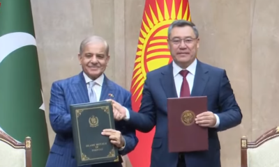 Shehbaz Sharif and President of the Kyrgyz Republic Sadyr