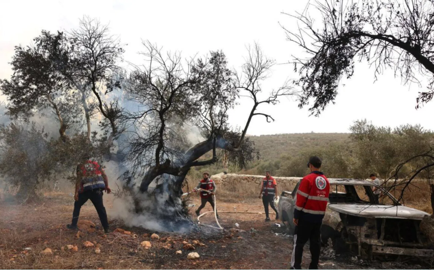 alestinian olive farmers in West Bank