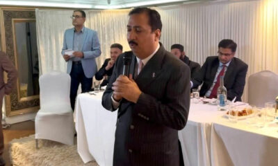 Chairman OPF Syed Qamar Raza Naqvi attending dinner in England