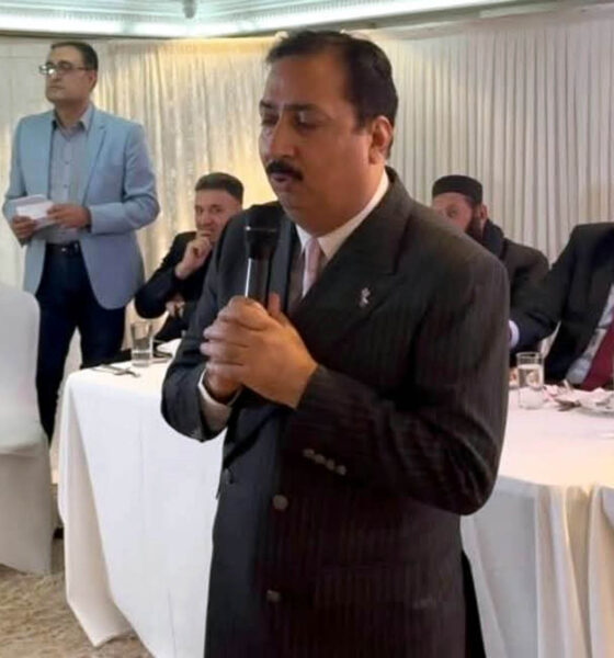 Chairman OPF Syed Qamar Raza Naqvi attending dinner in England