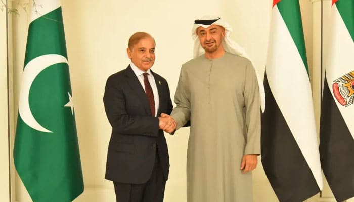PM Shehbaz Sharif with UAE Head