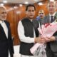Ayaz sadiq congraulates syed hussain zaidi for his promotion