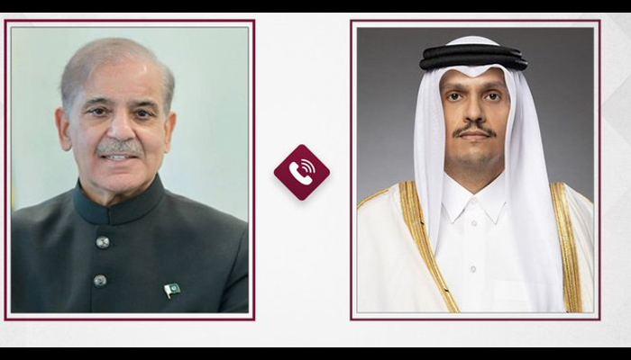 shahbaz sharif and qatar pm