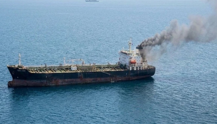 Projectile Hits Cargo Ship