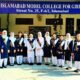 Announcement regarding the assumption of responsibilities by members of the Civic and Character Building Society at Islamabad Model College for Girls, F-6/2.