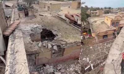 destroyed houses