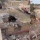 destroyed houses