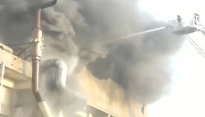 Fire at Karachi Cardboard Factory