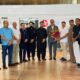 OPF Chairman Syed Qamar Raza Naqvi being welcomed in barcelona